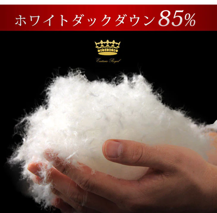 [セミダブル] 2枚合わせ 羽毛布団 ホワイトダックダウン85％ CILレッドラベル 立体キルト 300dp以上 抗菌・防臭 日本製 〔10119065〕 - Image 5