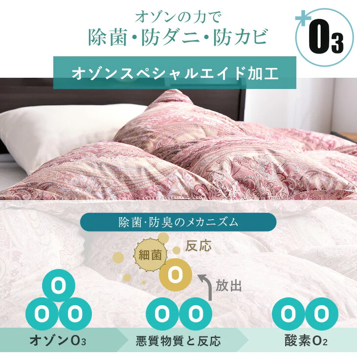【クリアランス】[シングル] 大増量1.3kg 羽毛布団 ホワイトグースダウン93％ CILゴールドラベル 二層キルト 400dp以上 かさ高165mm以上 7年保証 日本製 〔10119043〕 - Image 12