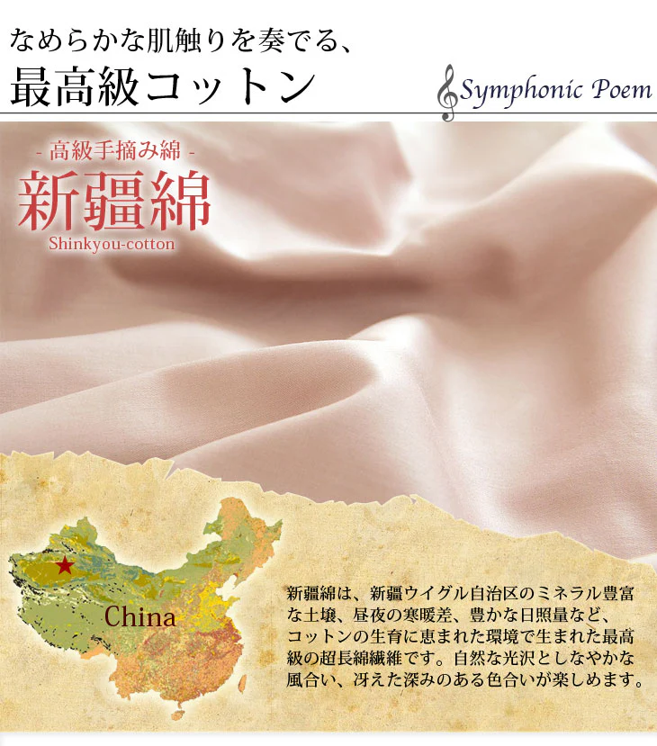 敷き布団カバー ダブル 新疆綿 敷布団カバー 布団カバー 敷カバー 日本製 寝具 国産 〔10119087〕 - Image 7