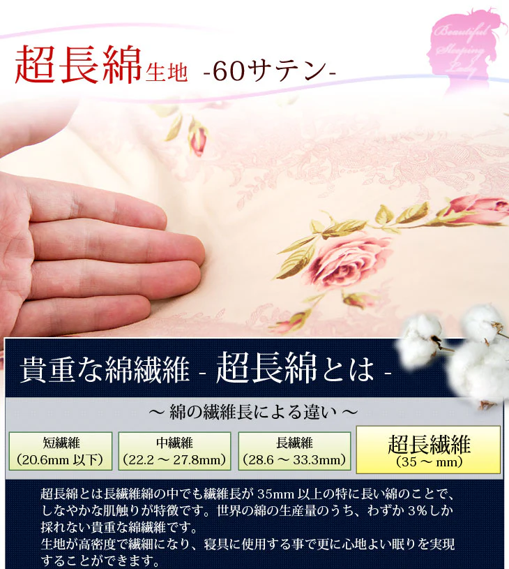 美の敷布団カバー ローズヒップオイル配合 日本製 美肌効果 ダブル ロング 美白 アンチエイジング うるわし繊維 敷き布団カバー シングル 洗える 超長綿 敷布団カバー 敷カバー 国産 布団カバー 145×215 新疆綿 ウォッシャブル - Image 7