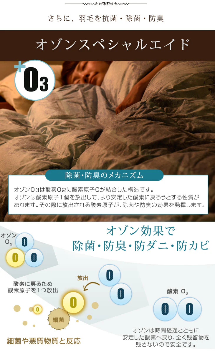 肌掛け布団 日本製 ダウンケット ポーランド産ホワイトマザーグースダウン 95% シングル ロング CILプラチナラベル 消臭 抗菌 夏 夏用 布団【10年保証】〔10119325〕 - Image 16