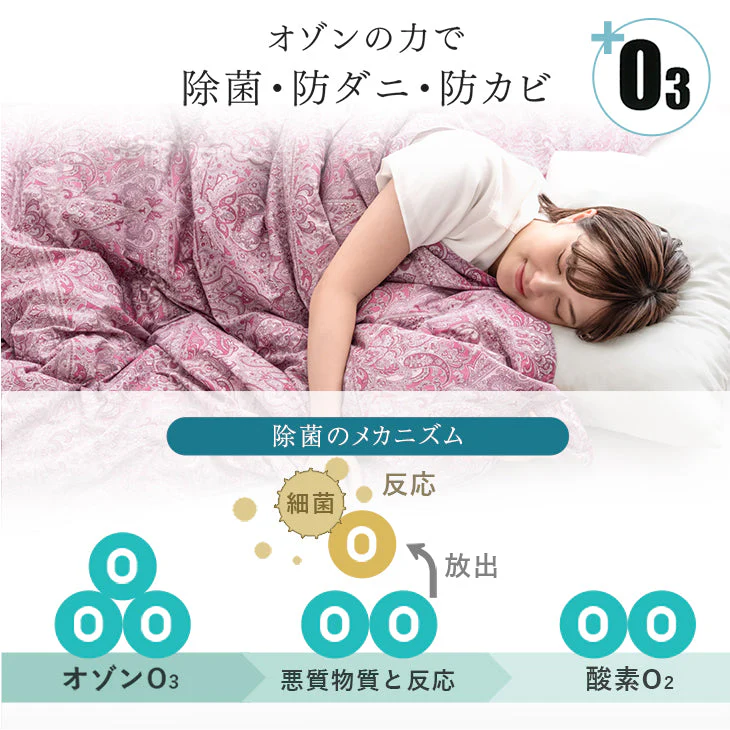 ［ダブルロング 2枚組］洗える 肌掛け布団 羽毛 日本製 ダックダウン85％ 30マス立体キルト ダウンケット 夏 夏用 布団〔10119468〕 - Image 14