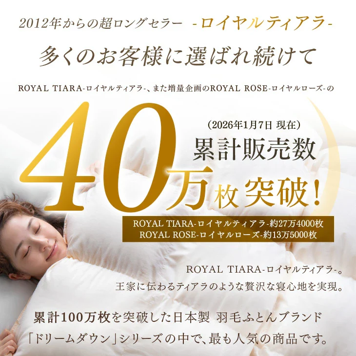 【クリアランス】[シングル] 羽毛布団 ホワイトダックダウン93％ 日本製 CILゴールドラベル 30マス立体キルト 400dp以上 アレルGプラス＆洗浄度1200 冬用 ウォッシャブル〔10119003〕 - Image 3