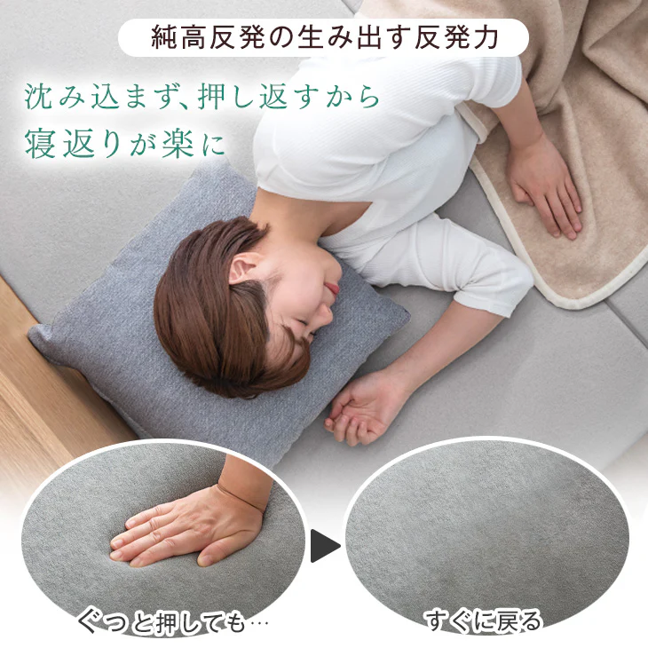 《シリーズ累計230万枚突破》［ダブル］「純」高反発マットレス 3つ折りタイプ 厚み10cm 全部洗える 折りたたみ エコテックス〔13810093〕 - Image 11