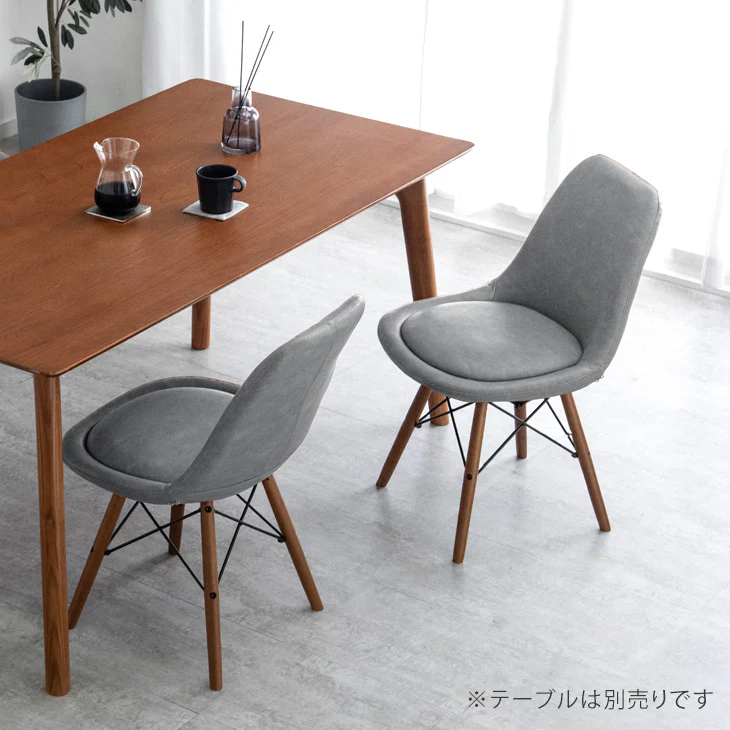 ［単脚］ イームズチェア クッション付 ダイニングチェア ソフトレザー DSW〔14810045〕 - Image 10