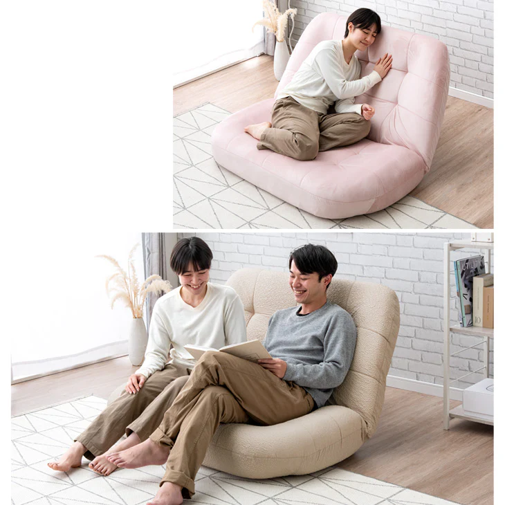 2人掛け リクライニング 座椅子 ポケットコイル ソファ〔15210066〕 - Image 9