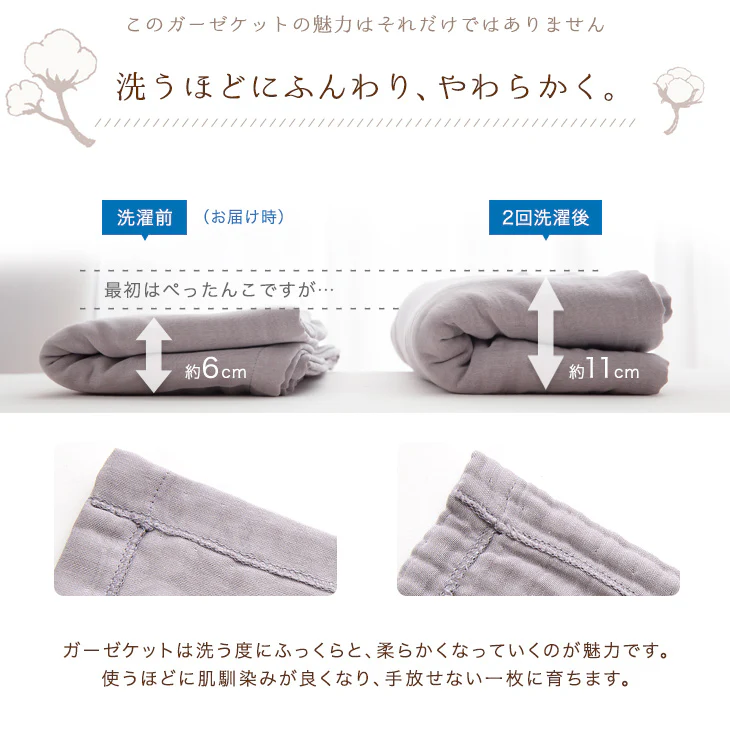 [シングル] 5重のガーゼケット 丸洗いOK エコテックス認証 肌掛け布団 無添加 洗える〔18900001〕 - Image 12