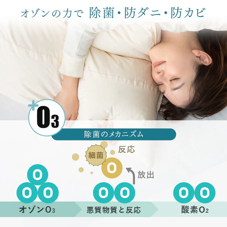 [ダブルロング] 羽毛布団 日本製 スタンダードタイプ ホワイトダックダウン70% 洗える ウォッシャブル  〔19110063〕 - Image 12