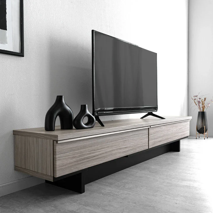 ［幅150cm］テレビ台  国産 大川家具 木目 石目調 テレビボード テレビラック 【超大型商品】〔24900085〕 - Image 5