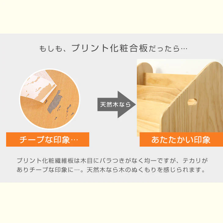 ［幅50cm］現役ママが考えた 絵本ラック 天然木 おもちゃ収納 完成品 絵本収納 絵本棚〔30500006〕 - Image 12