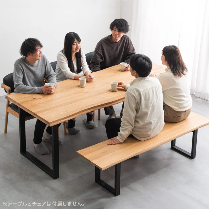 天然木 ダイニングベンチ 3人掛け 160×38 北欧 モダン おしゃれ〔33010108〕 - Image 6