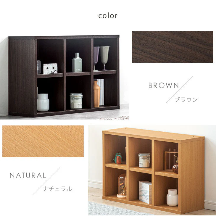 ★背面化粧無しタイプ★[幅74×奥行き25cm] オープンラック 2×3 国産 完成品〔33010137〕 - Image 5