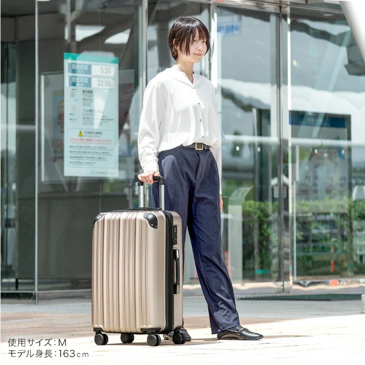 【機内持ち込み】スーツケース マチアップ機能付 軽量 キャスター TSAロック キャリーケース シンプル 旅行 出張〔33500009〕 - Image 7
