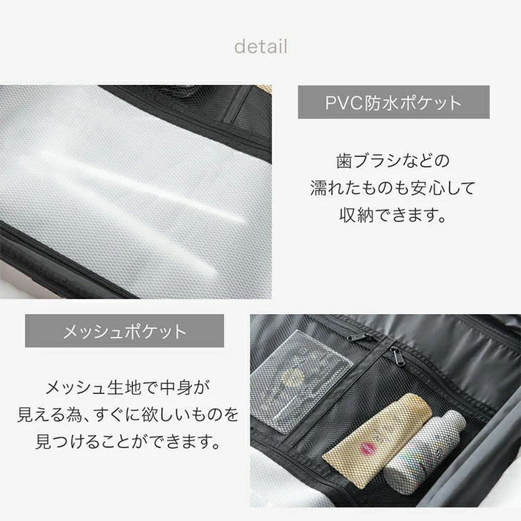 スーツケース Mサイズ マチアップ機能付 軽量 キャスター TSAロック キャリーケース シンプル 旅行 出張〔33500010〕 - Image 12