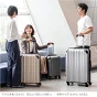 スーツケース Lサイズ マチアップ機能付 軽量 キャスター TSAロック キャリーケース シンプル 旅行 出張〔33500011〕 - Image 8