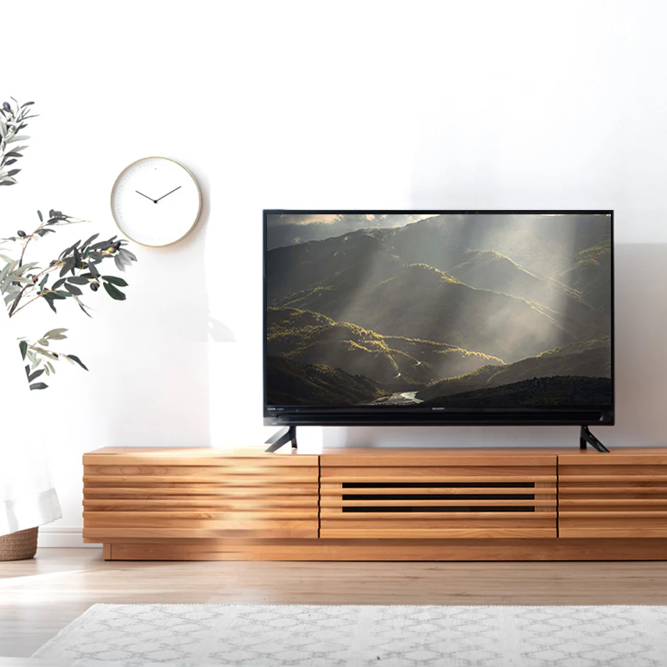 ［幅180cm］アルダー無垢 国産 完成品 テレビ台 ロ－タイプ *ダリア-TG*  【超大型商品】 〔38700009〕 - Image 5