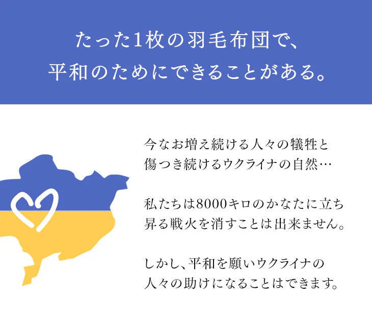 [ダブル] 羽毛布団 ホワイトダックダウン 93% 日本製 ゴールドラベル ウクライナ産〔39100355〕 - Image 4