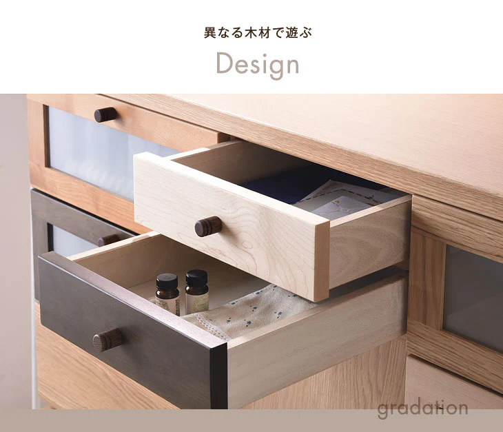 国産 完成品 キャビネット 幅120 木製 大川家具 【超大型商品】 〔3960001400〕 - Image 7
