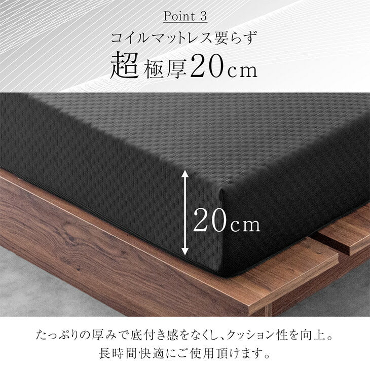 [ダブル] 3層×3ゾーン 寝心地フルカスタム プレミアム 純高反発マットレス 3つ折り 極厚 20cm 3層構造 〔43300150〕 - Image 13