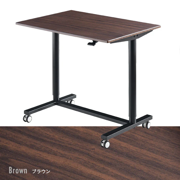 幅90cm スタンディングデスク 上下昇降式 キャスター付き 木製〔45400021〕 - Image 15