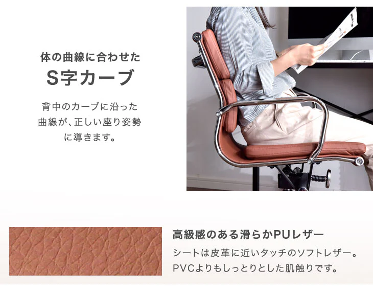 イームズソフトパッドマネジメントチェア オフィスチェア デスクチェア ワークチェア リプロダクト *Eams Soft Pad Group Management Chair*〔47800004〕 - Image 9