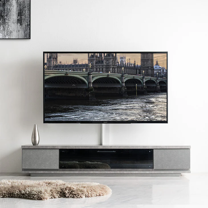 [32〜65インチ対応] “置かない”テレビ台 壁寄せテレビスタンド 日本製 完成品 上下/左右首振り【超大型商品】〔48100021〕 - Image 5