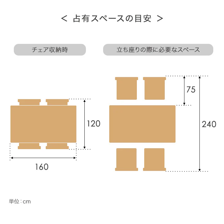 [幅160×奥行90㎝] 和モダン ダイニングテーブル5点 セット 回転チェア 4脚【超大型商品】〔49100050〕 - Image 19