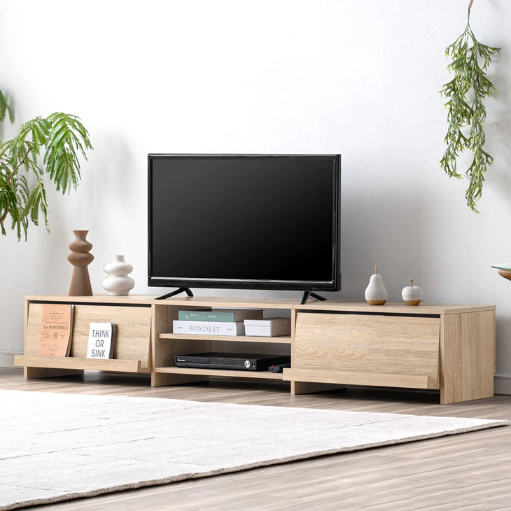 ［幅180］魅せる テレビ台 収納 ローボード テレビボード ロータイプ 大容量 木目調 木製〔49600418〕 - Image 25