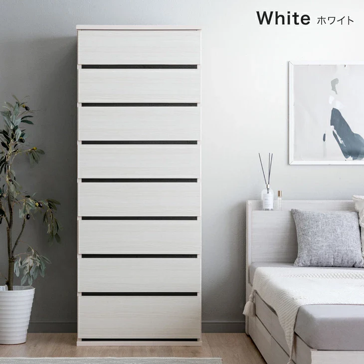 ［幅60］ハイチェスト 8段 国産 完成品 大容量 衣類収納 北欧【超大型商品】〔51300176〕 - Image 16