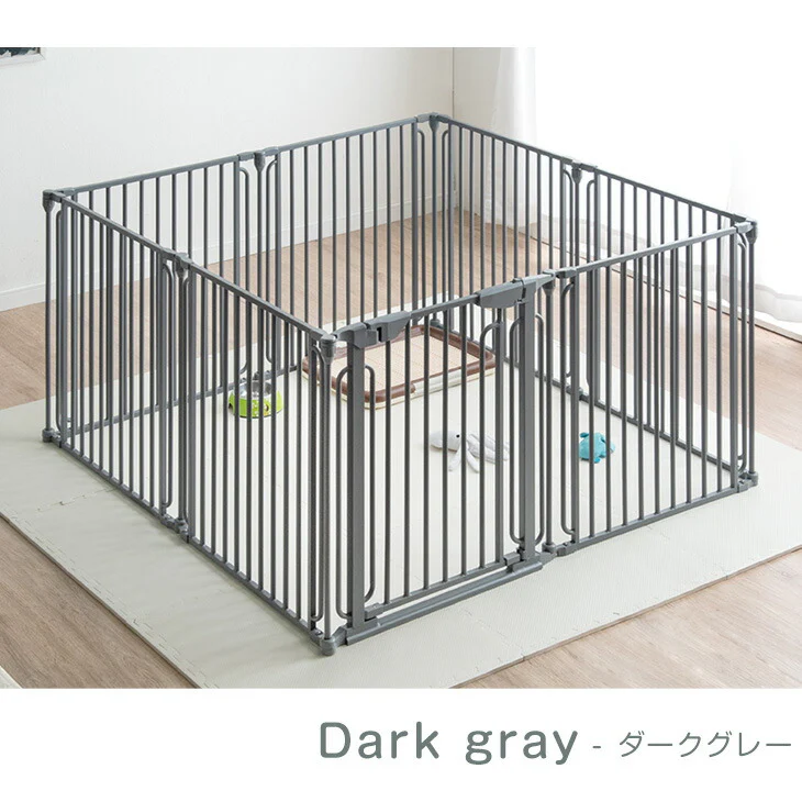 ［6枚セット］小型犬も安心 バリアフリー ペットサークル スチール コンパクト 折りたたみ 65cm 長方形〔64900019〕 - Image 19
