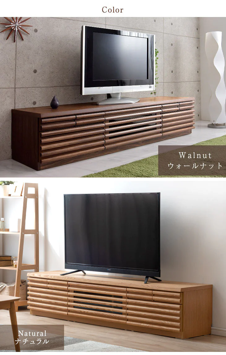 ［幅180cm］ テレビ台 完成品 天然木 フルオープン 稼働棚付 3段階調整 【超大型商品】 〔71020044〕 - Image 14