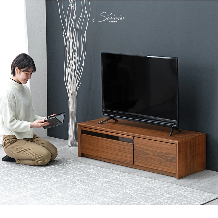 [幅120] 天然木 テレビボード 完成品 収納 木製 テレビボード ローボード テレビラック【超大型商品】〔71050013〕 - Image 6