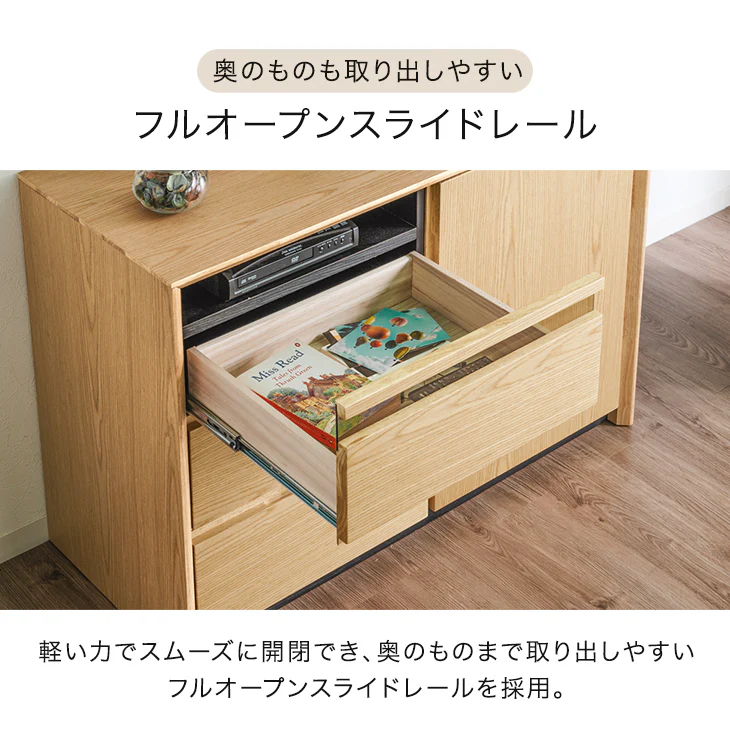 [幅100] サイドボード  完成品 キャビネット チェスト サイドチェスト 収納 飾り棚 扉付き 引き出し【超大型商品】〔71050014〕 - Image 11