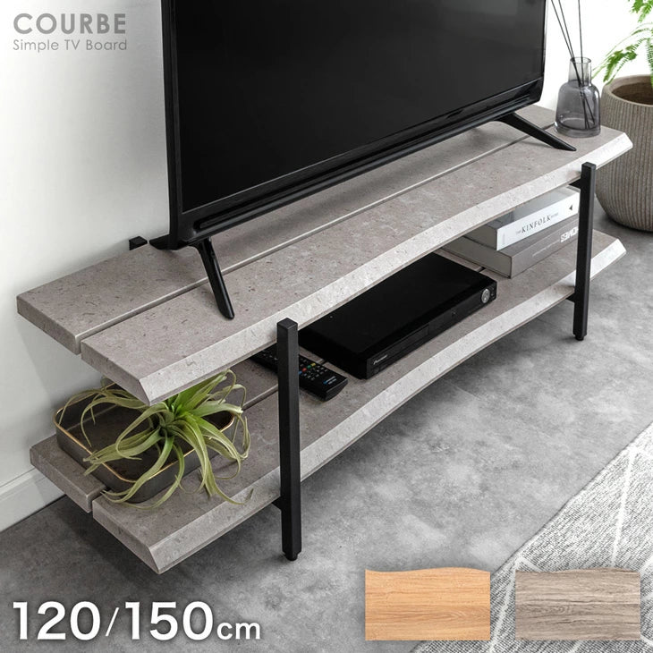 ［幅120cm］テレビ台  薄型 脚付き 木製 テレビボード テレビラック ローボード スリム 省スペース おしゃれ シンプル 収納〔72600045〕 - Image 2