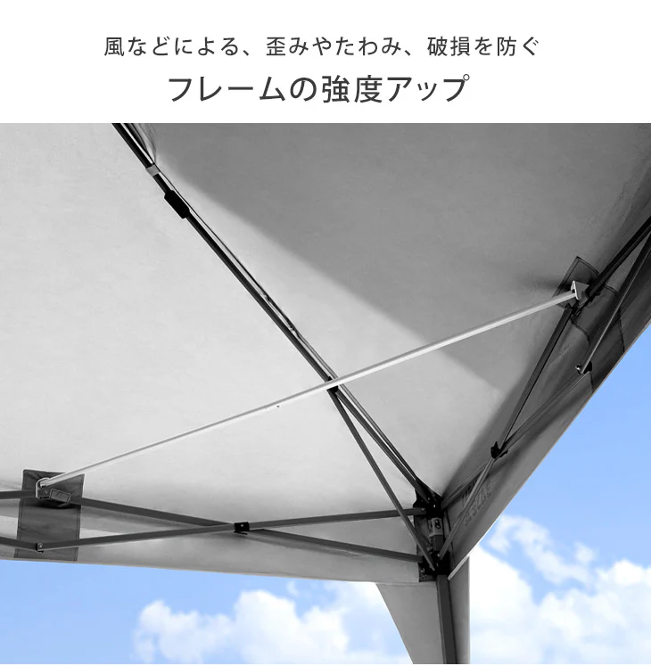 当店タープテント専用 2m 補強フレームのみ 4本セット 19000026 / 19000021 / 19000050 専用〔74100041〕 - Image 5
