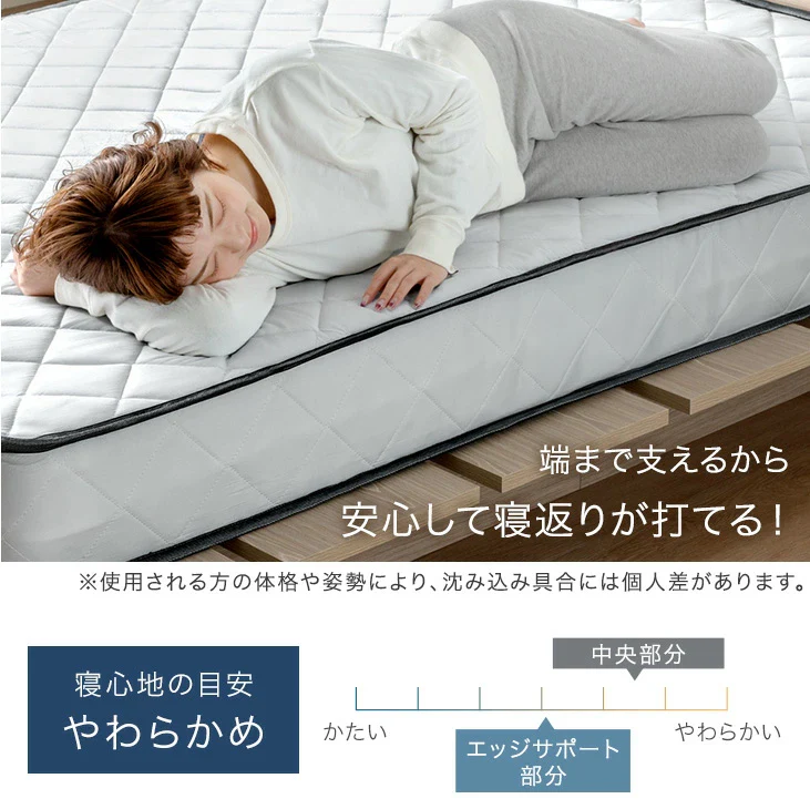 ［クイーン］ポケットコイルマットレス 20cm トリプルエッジサポート〔77500122〕 - Image 12