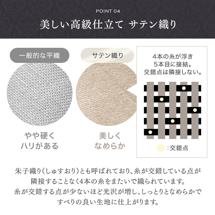 [ダブル] 綿100％ 洗える布団カバー 4点セット 超長綿 高密度 防ダニ 高級ホテル仕様〔81900137〕 - Image 10