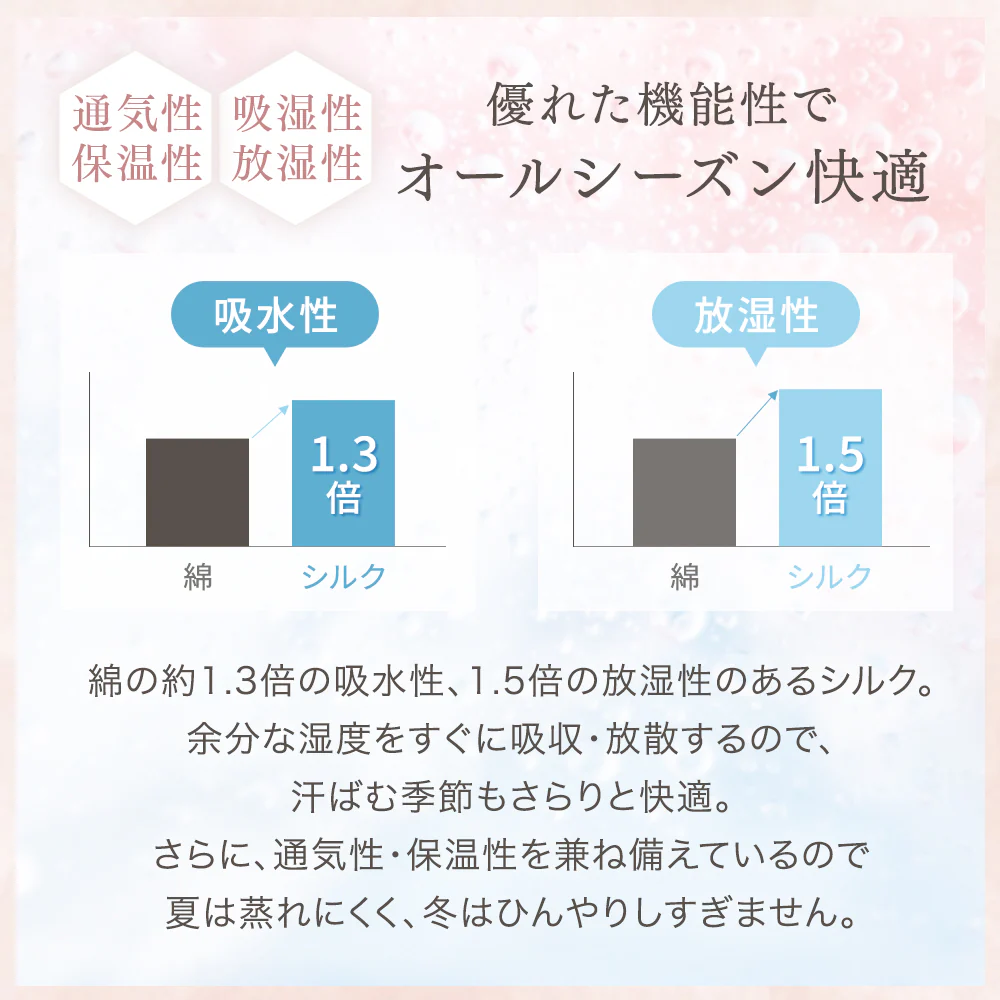 ［2枚組］シルク100％ シルク枕カバー 25匁 洗える うるサラ美髪 ピローケース ヒアルロン酸配合〔81900140〕 - Image 10