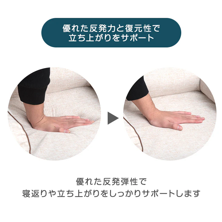 ［Mサイズ］ペットベッド 洗える カバー 高反発 洗濯機対応 防水 ペット用 防寒〔81900160〕 - Image 9