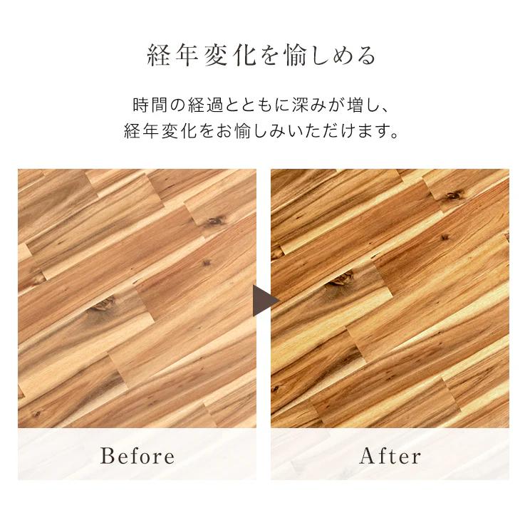 ［幅140］4人掛け 天然木 ダイニング5点セット 長方形 木製 アカシア 北欧【超大型商品】〔82110001〕 - Image 6