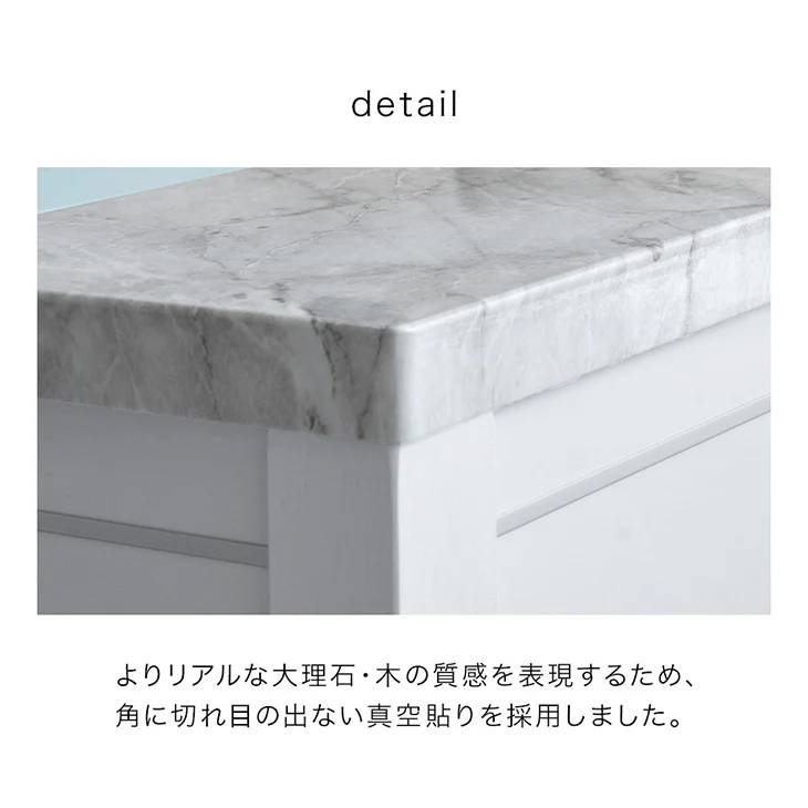 ［幅120］センターテーブル 大理石調 収納付き 引き出し ローテーブル 長方形 コンパクト〔85800001〕 - Image 13