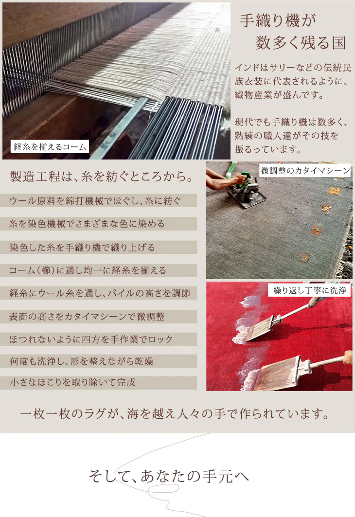 手織り ウールラグ ギャベ ラグ 200×250 厚手 ウール 100％ グラデーション 長方形 北欧 ラグマット カーペット ギャッベ インドギャベ 絨毯 じゅうたん おしゃれ〔87250020〕 - Image 14