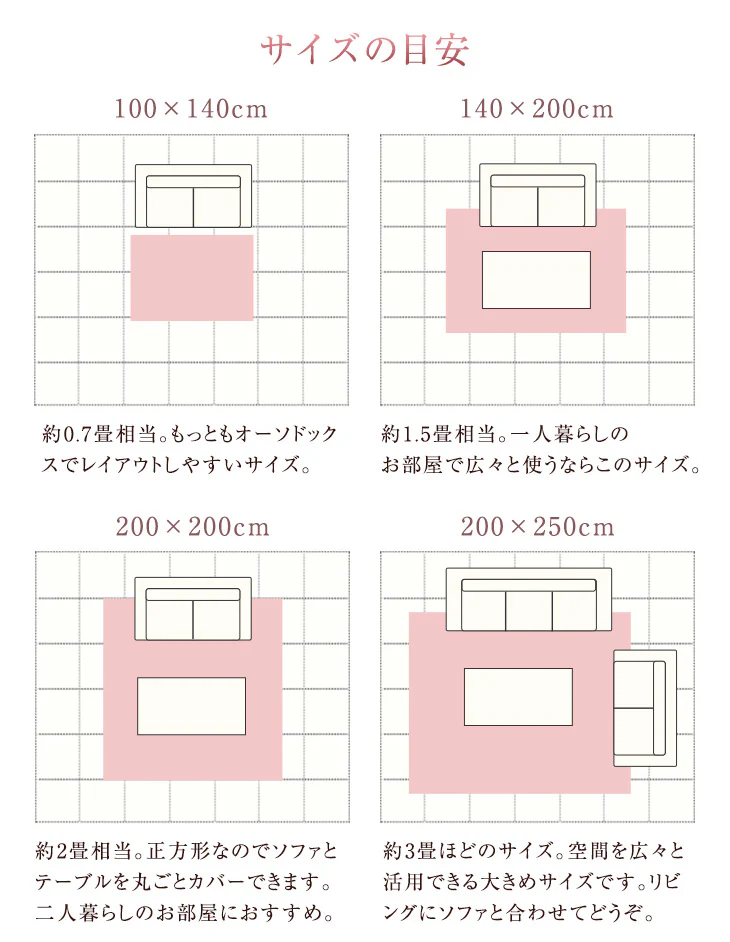 ［140×200］感動のもちふわタッチ ラビットファー調ラグ 洗える 滑り止め付 ホットカーペット対応 毛足30mm 床暖房対応〔87250096〕 - Image 20