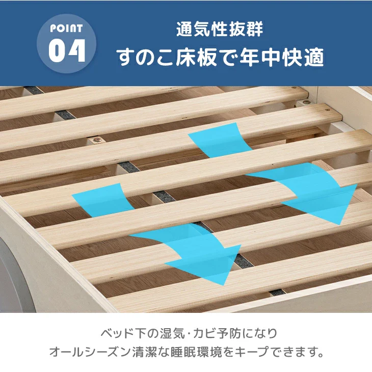 【新発売記念プライス】秘密基地になる キッズベッド 車型 木製 シングル 子供ベッド 子供部屋 おしゃれ HIDE-A CAR〔49600382〕 - Image 14