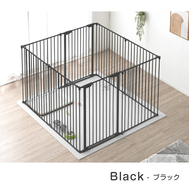 ［2ドア・8枚セット］大型犬対応 バリアフリー ペットサークル 高さ 100cm 超ハイタイプ 折りたたみ 拡張〔99900584〕 - Image 18