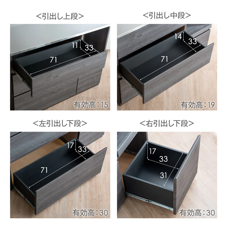 [幅120] 日本製 キッチンカウンター ステンレス天板 完成品 食器棚 ステンレス キッチンボード レンジ台【玄関渡し】【超大型商品】〔24900060〕 - Image 20